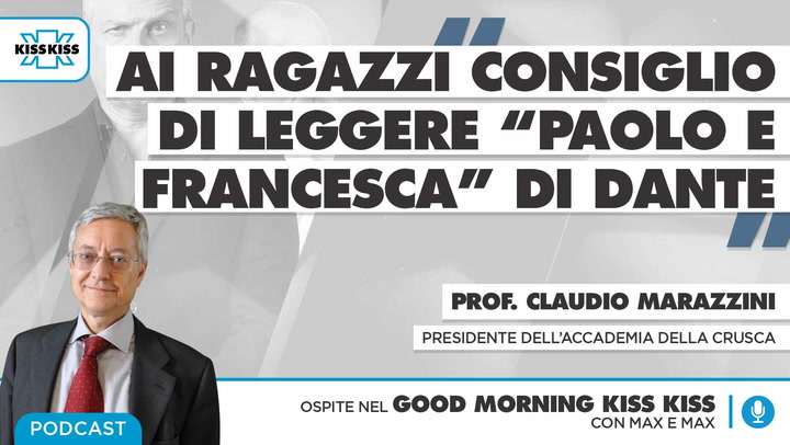 Good Morning Kiss Kiss - Intervista Professor Claudio Marazzini Presidente Dellaccademia Della Crusca   - Puntata Di Gioved 25.03.2021