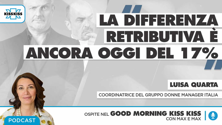 Good Morning Kiss Kiss   Intervista Luisa Quarta Coordinatrice Del Gruppo Donne Manager Italia - Puntata Luned 08.03.2021