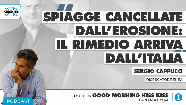 Spiagge cancellate dall'erosione: il rimedio arriva dall'Italia in Good Morning Kiss Kiss (AUDIO)