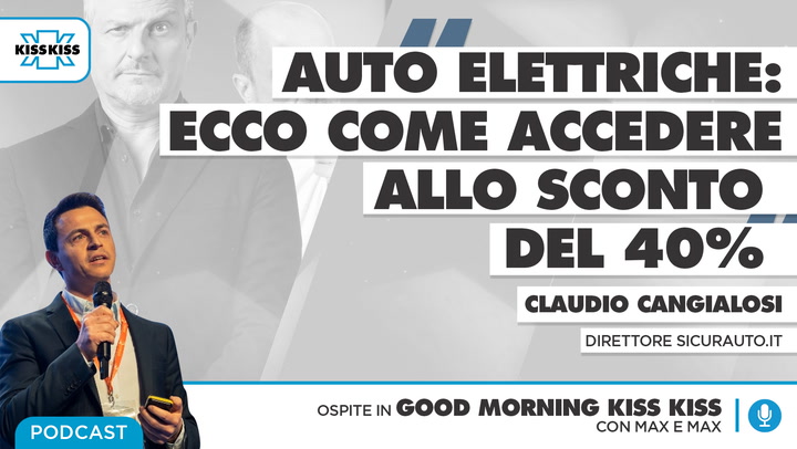 Auto elettriche: chi può accedere allo sconto del 40% e come si ottiene in Good Morning Kiss Kiss (AUDIO)