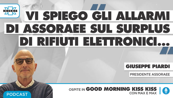 Surplus di rifiuti elettronici: gli allarmi di Assoraee in Good Morning Kiss Kiss (AUDIO)