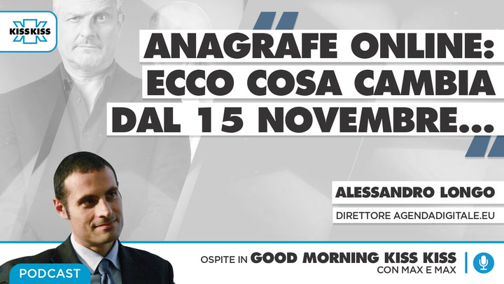 Anagrafe online: cosa cambia dal 15 Novembre in Good Morning Kiss Kiss (AUDIO)