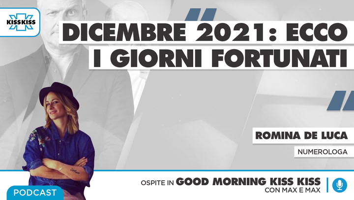 Dicembre 2021: ecco quali sono i giorni fortunati in Good Morning Kiss Kiss (AUDIO)