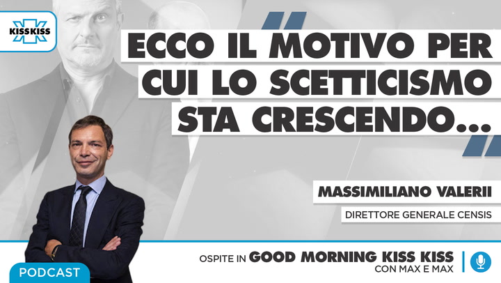 Rapporto CENSIS: quanto cresce lo scetticismo in Italia in Good Morning Kiss Kiss (AUDIO)