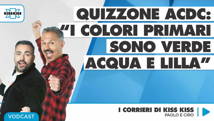 Quizzone ACDC con Marco da Bari in I Corrieri di Kiss Kiss
