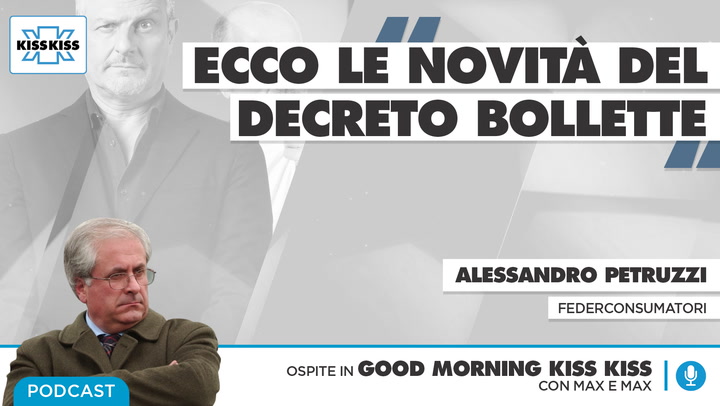 Tutte le novita' del decreto bollette in Good Morning Kiss Kiss (AUDIO)