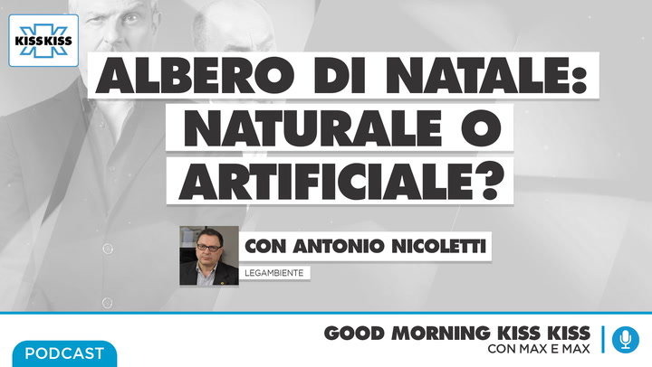 Albero di Natale vero o finto? I consigli di Legambiente per un Natale sostenibile in Good Morning Kiss Kiss (AUDIO)