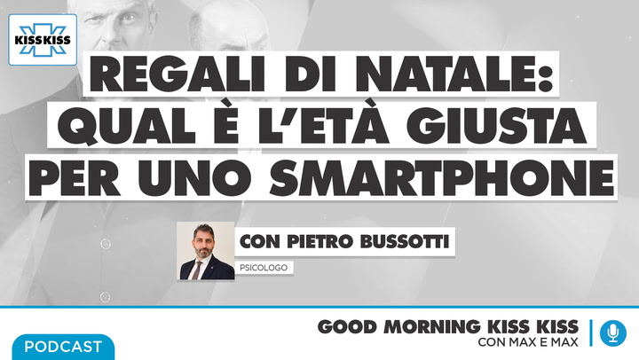 Regali di Natale: qual e' l'eta' giusta per il cellulare in Good Morning Kiss Kiss (AUDIO)