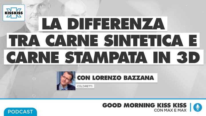 Carne stampata in 3d e carne sintetica: le differenze in Good Morning Kiss Kiss (AUDIO)