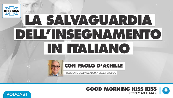 L'italiano si sta perdendo nell'insegnamento: l'allarme lanciato dall'Accademia della Crusca nel Dantedì in Good Morning Kiss Kiss (AUDIO)