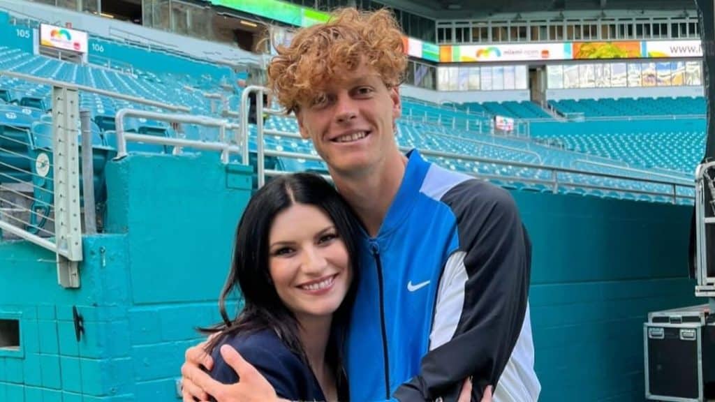 laura pausini jannik sinner