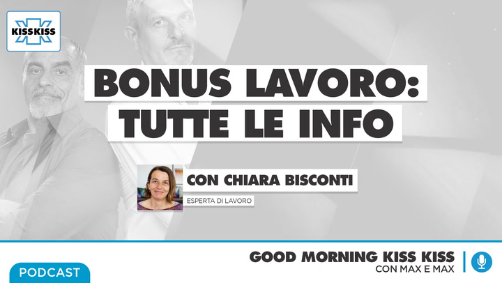Bonus lavoro: tutte le info in Good Morning Kiss Kiss (AUDIO)