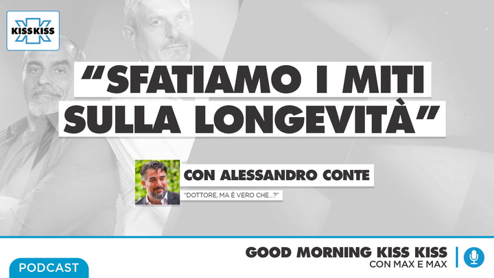 Tutti i miti sulla longevita' sfatati dall'esperto in Good Morning Kiss Kiss (AUDIO)