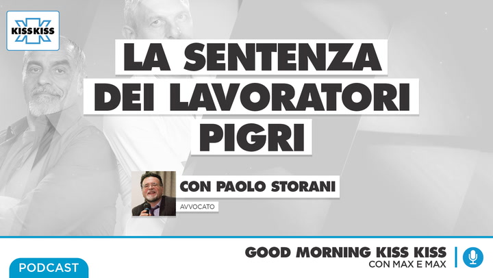Licenziamento del lavoro pigro: cosa ha stabilito la cassazione in Good Morning Kiss Kiss (AUDIO)