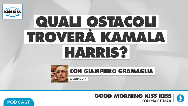 Kamala Harris prima donna nera alle presidenziali degli Stati Uniti: quali ostacoli trovera'? In Good Morning Kiss Kiss (AUDIO)