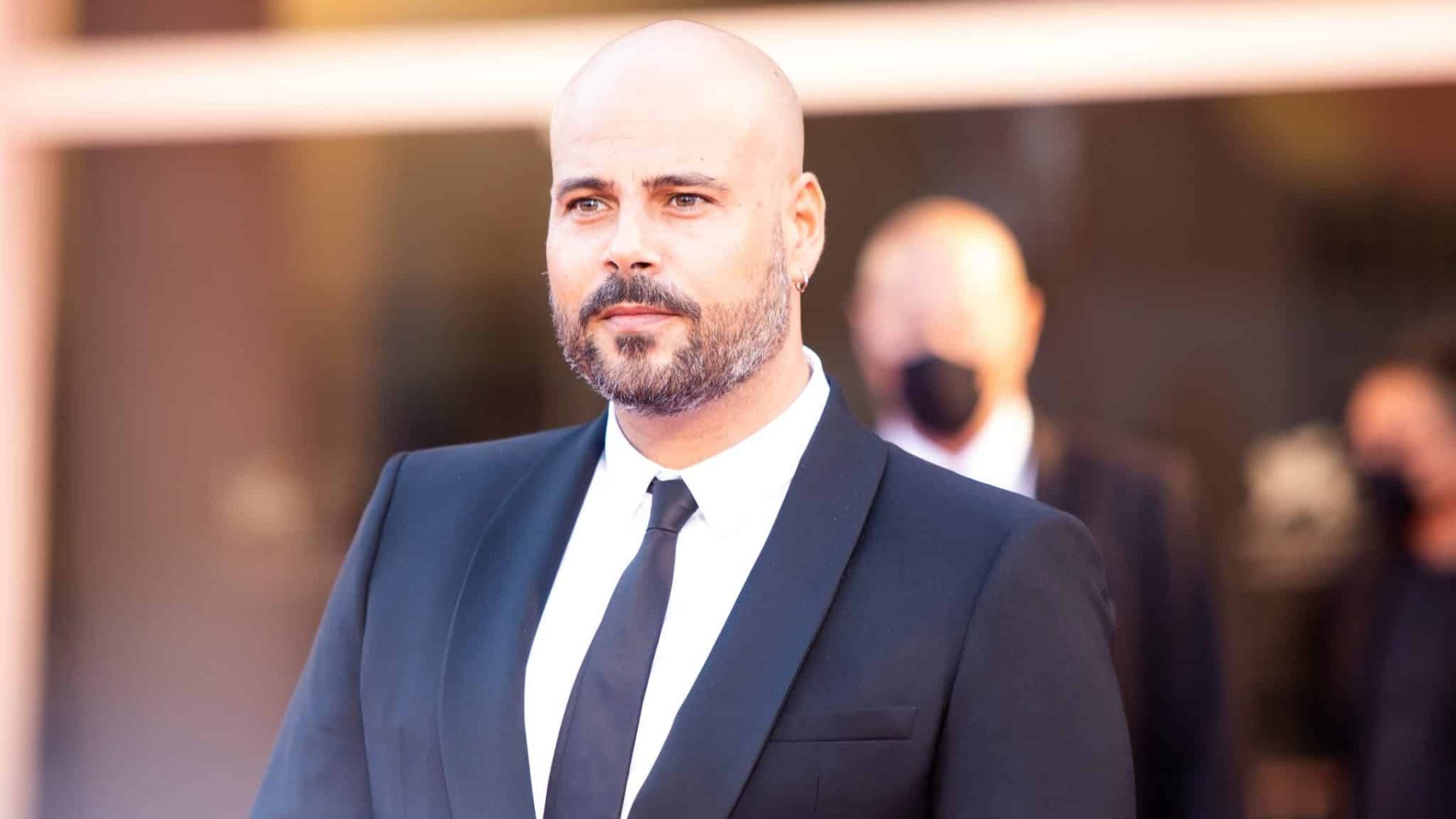VENICE, ITALY - SEPTEMBER 04: Marco D'Amore walks the red carpet ahead of the movie "Padrenostro" at the 77th Venice Film Festival at on September 04, 2020 in Venice, Italy. (Photo by Laurent KOFFEL/Gamma-Rapho via Getty Images)